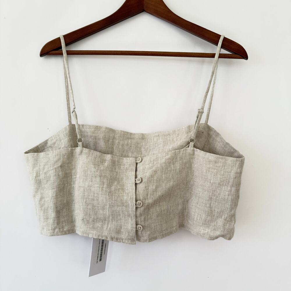 Reformation Natural Linen 2 piece Midi Skirt with top - Picture 10 of 12